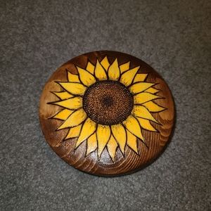 Handcrafted Sunflower Jewelry Box